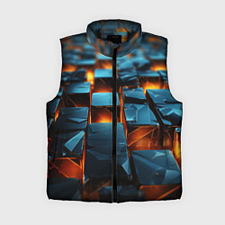 Женский жилет Темные плитки в лаве