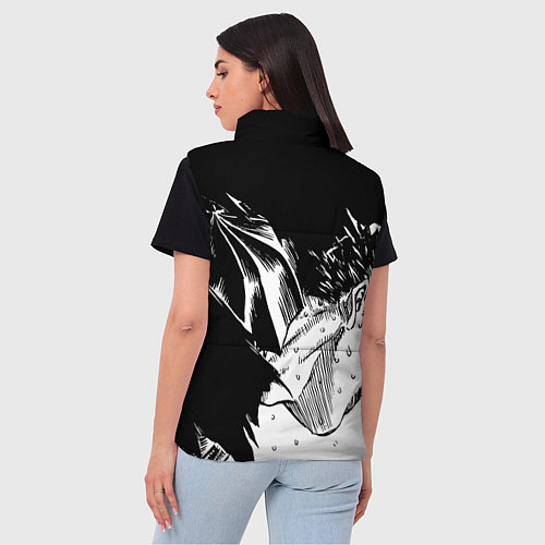 Женский жилет Берсерк Гатс в чёрных доспехах / 3D-Черный – фото 4