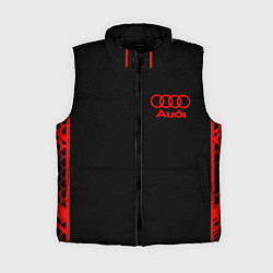 Женский жилет Audi sport geometry, цвет: 3D-черный