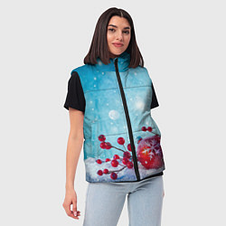 Женский жилет Сhristmas toys, цвет: 3D-светло-серый — фото 2
