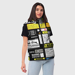 Женский жилет Инженерные знаки, цвет: 3D-светло-серый — фото 2