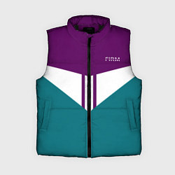 Женский жилет FIRM темная сирень и бирюза, цвет: 3D-черный