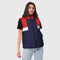 Женский жилет Олимпийка 90х - Ретро, цвет: 3D-красный — фото 2