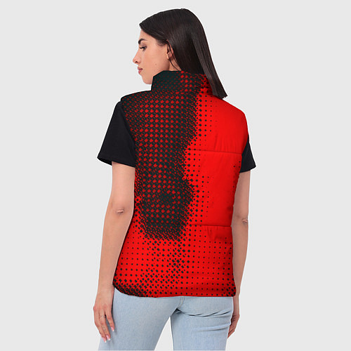 Женский жилет Россия герб спорт краски / 3D-Черный – фото 4