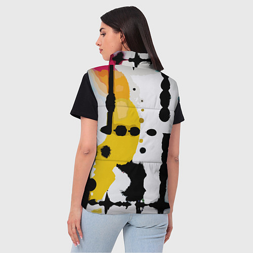 Женский жилет Цветная абстракция - минимализм / 3D-Красный – фото 4