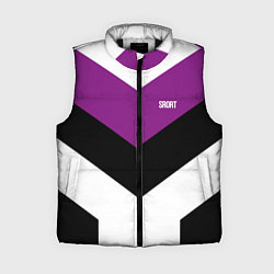 Женский жилет Ретро спортивный костюм с полосами, цвет: 3D-черный