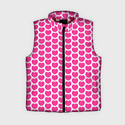 Женский жилет Малиновые сердца