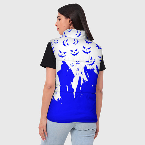 Женский жилет Marshmello dj blue pattern music band / 3D-Черный – фото 4