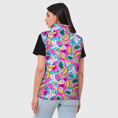 Женский жилет Летний танец единорога / 3D-Светло-серый – фото 4