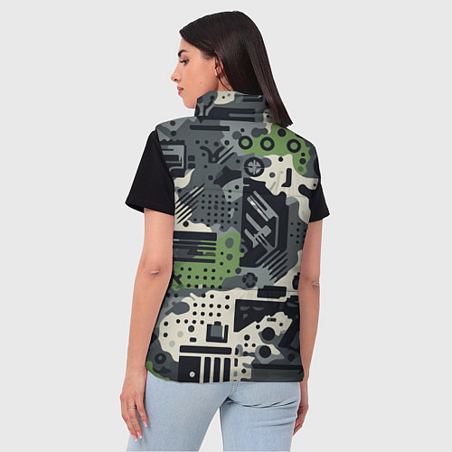 Женский жилет Counter Strike go - pattern / 3D-Светло-серый – фото 4