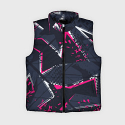 Женский жилет Графические зигзаги, цвет: 3D-черный