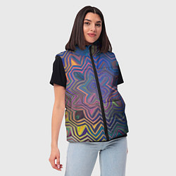 Женский жилет Абстрактная мандала, цвет: 3D-светло-серый — фото 2