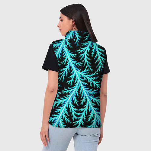 Женский жилет Разряды электричества Tie Dye / 3D-Светло-серый – фото 4