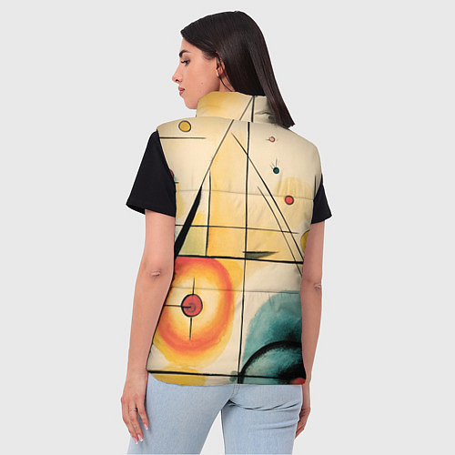 Женский жилет Симфония абстракций / 3D-Светло-серый – фото 4