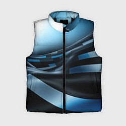 Женский жилет Черно-синий абстрактный спортивный стиль