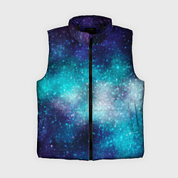 Женский жилет Космические туманности, цвет: 3D-черный