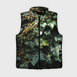 Женский жилет Реалистичный охотничий камуфляж, цвет: 3D-черный