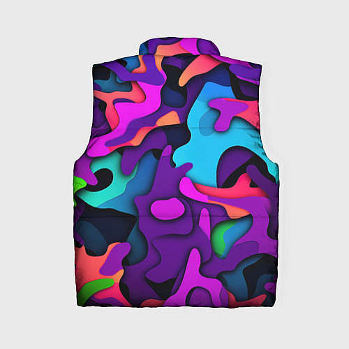 Женский жилет Яркий неоновый камуфляж / 3D-Светло-серый – фото 2