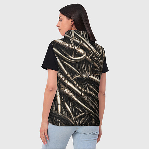 Женский жилет Серые трубки чужих / 3D-Черный – фото 4