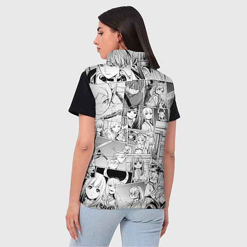 Женский жилет Провожающая в последний путь Фрирен узор / 3D-Красный – фото 4