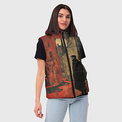 Женский жилет Человек в проходном дворе, цвет: 3D-светло-серый — фото 2