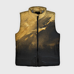 Женский жилет Золотое напыление на черном, цвет: 3D-светло-серый