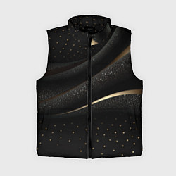Женский жилет Черный бархат и золото