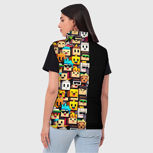 Женский жилет Roblox - game / 3D-Черный – фото 4