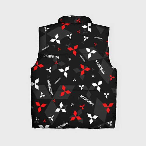 Женский жилет Mitsubishi - logo pattern / 3D-Светло-серый – фото 2