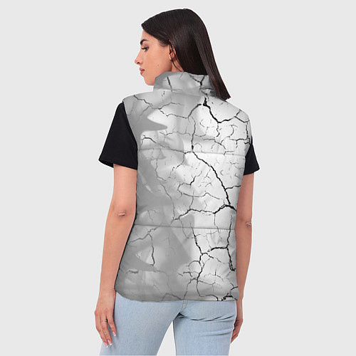 Женский жилет Palworld glitch на светлом фоне по-вертикали / 3D-Черный – фото 4