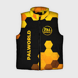 Женский жилет Palworld - gold gradient вертикально, цвет: 3D-черный