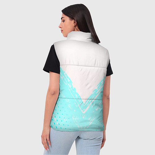 Женский жилет Liverpool logo texture fc / 3D-Черный – фото 4