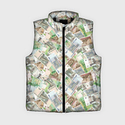 Женский жилет Российские денежные купюры