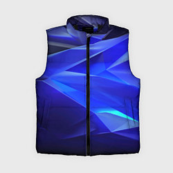 Женский жилет Black and blue abstract background sport style