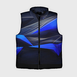 Женский жилет Black and blue abstract background sport style
