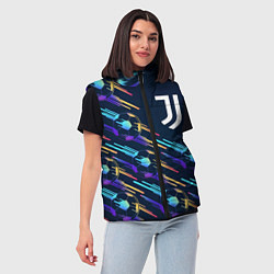 Женский жилет Juventus градиентные мячи, цвет: 3D-черный — фото 2