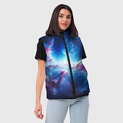 Женский жилет Fascinating cosmic expanses, цвет: 3D-светло-серый — фото 2