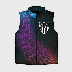Женский жилет Sevilla футбольная сетка, цвет: 3D-черный