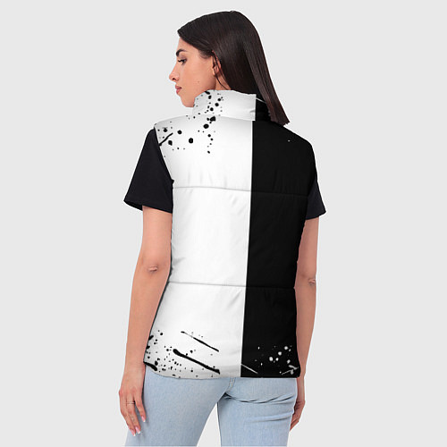 Женский жилет Marshmello краски музыка / 3D-Черный – фото 4