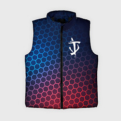 Женский жилет Doom неоновые соты, цвет: 3D-черный