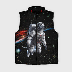 Женский жилет The dalmatian brave cosmonaut - ai art, цвет: 3D-красный