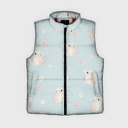 Женский жилет Коалы и цветы