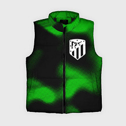 Женский жилет Atletico Madrid sport halftone, цвет: 3D-черный