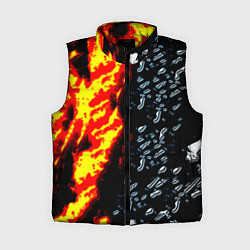 Женский жилет Текстура огня и воды, цвет: 3D-красный