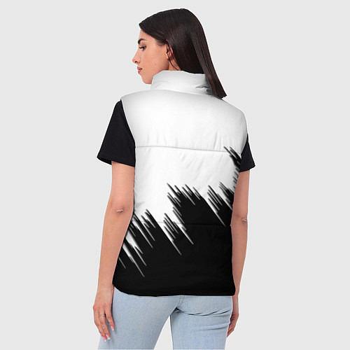 Женский жилет Биткоин текстура крипта / 3D-Черный – фото 4