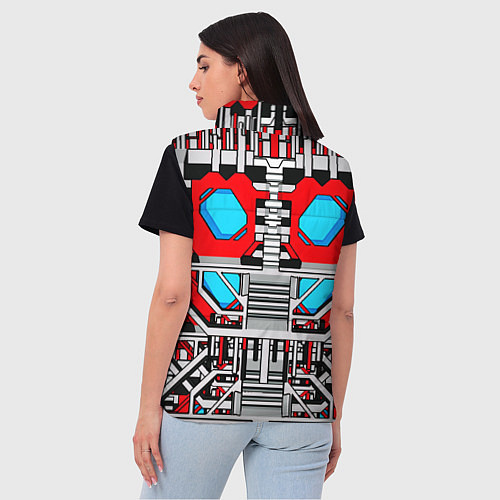 Женский жилет Броня оптимуса прайма трансформеры / 3D-Черный – фото 4