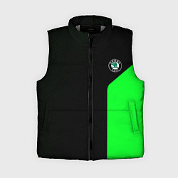 Женский жилет Skoda pattern sport green