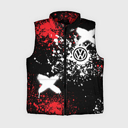Женский жилет Фольксваген на фоне граффити и брызг красок