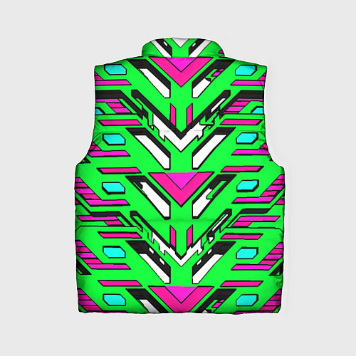 Женский жилет Техно броня розово-зелёная / 3D-Светло-серый – фото 2