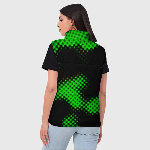 Женский жилет Bayer 04 sport halftone / 3D-Черный – фото 4